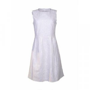 Платье , размер 46, белый Brooks Brothers. Цвет: белый