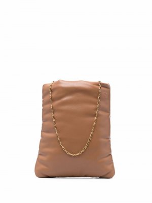 Прямоугольная сумка на плечо Nanushka. Цвет: коричневый