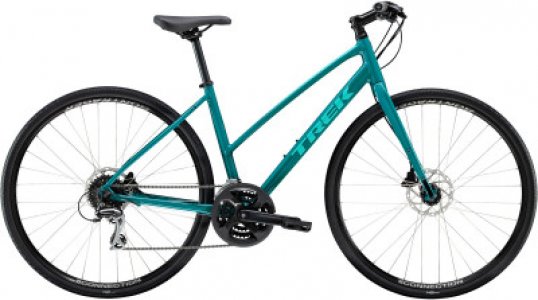 Велосипед городской женский FX 2 WSD DISC STAGGER 700C Trek. Цвет: голубой
