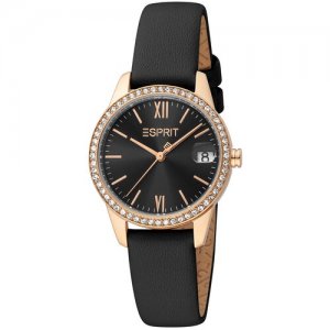 Наручные часы ES1L315L0045, черный, розовый ESPRIT. Цвет: розовый/черный