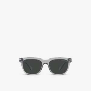 Солнцезащитные очки-подушки PR 04YS из ацетата , цвет clear Prada
