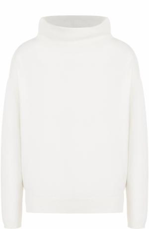 Кашемировый свитер с воротником-стойкой Cruciani. Цвет: белый