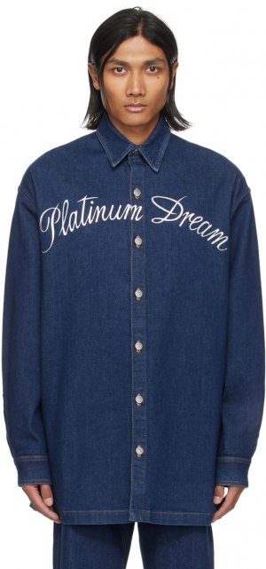 Джинсовая рубашка цвета индиго Platinum Dream Stella Mccartney