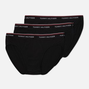 Комплект мужских трусов 3-Pack Cotton Briefs Tommy Hilfiger Underwear. Цвет: чёрный