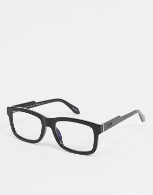 Квадратные очки в черной оправе Quay beatnik-Черный Australia