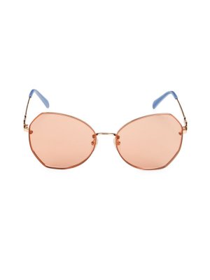 Солнцезащитные очки-бабочки 61MM , золото Emilio Pucci