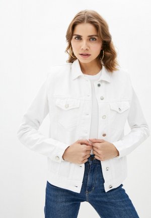 Куртка джинсовая Top. Цвет: белый