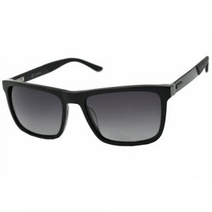Солнцезащитные очки , вайфареры, поляризационные, градиентные, для мужчин, черный Megapolis. Цвет: черный