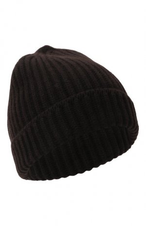 Кашемировая шапка Sartorio. Цвет: коричневый