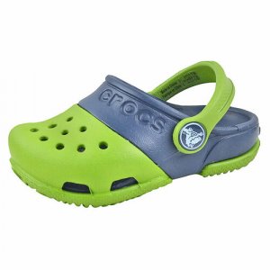 Сабо , размер С12, зеленый Crocs. Цвет: зеленый