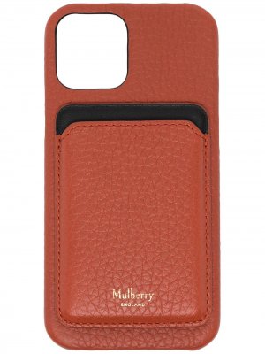 Чехол для iPhone 12 с логотипом Mulberry. Цвет: оранжевый