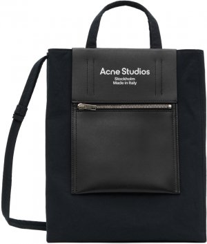 Черная бумажная большая сумка Acne Studios