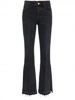 Расклешенные джинсы Kellie с завышенной талией из коллаборации Mimi Cuttrell 3x1. Цвет: синий