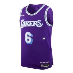 Майка x NBA LA Lakers Jerseys 'LeBron James 6', фиолетовый Nike