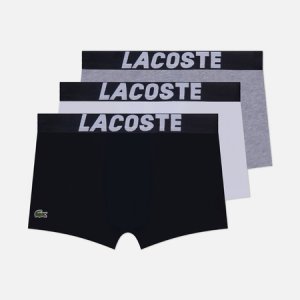 Комплект мужских трусов Underwear 3-Pack Branded Jersey Trunk Lacoste. Цвет: комбинированный
