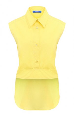 Хлопковая рубашка Nina Ricci. Цвет: жёлтый