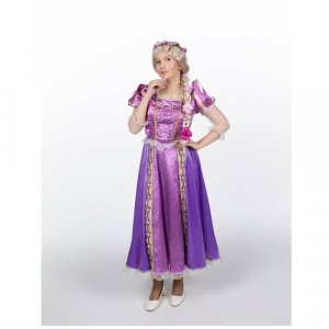 Взрослый костюм Сбежавшей принцессы (16786) 48-50 ПТИЦА ФЕНИКС. Цвет: фиолетовый