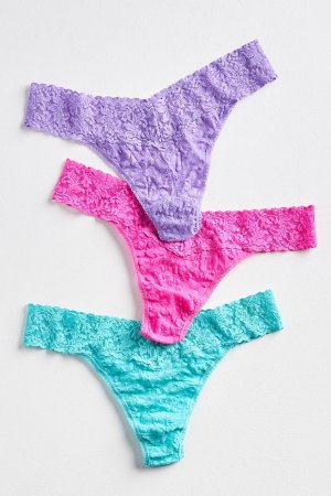 Кружевные стринги Hanky ​​Panky с оригинальной посадкой набор из 3 шт., шт. Panky