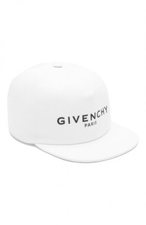 Хлопковая бейсболка Givenchy. Цвет: белый