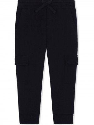 Спортивные брюки с кулиской Dolce & Gabbana Kids. Цвет: черный