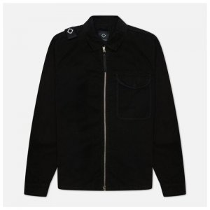 Мужская куртка Garment Dyed Zip Front Overshirt чёрный , Размер XL MA.Strum. Цвет: черный