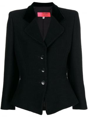 Облегающий пиджак Emanuel Ungaro Pre-Owned. Цвет: черный