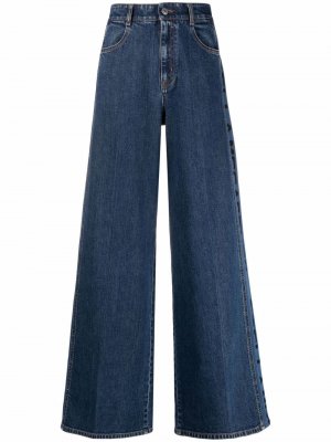 Широкие джинсы с логотипом Stella McCartney. Цвет: синий