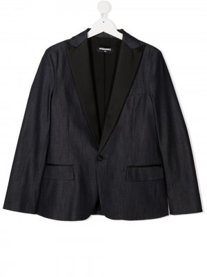 Пиджак на пуговице Dsquared2 Kids. Цвет: синий