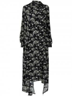 Платье Del Ray с драпировкой Petar Petrov. Цвет: черный