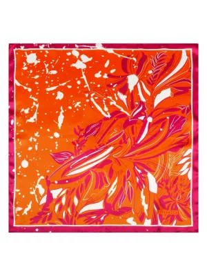 Платок женский SS03-8334 оранжевый, 53х53 см Eleganzza. Цвет: оранжевый