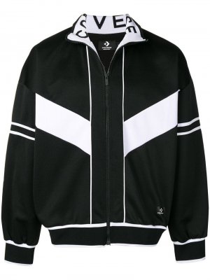 Классическая спортивная куртка Converse. Цвет: черный