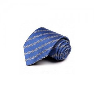 Печатный синий галстук оригинальными полосками 72939 Celine. Цвет: синий