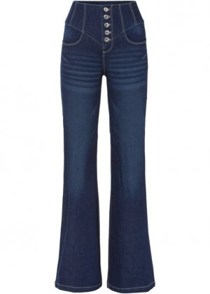Расклешенные джинсы с высокой талией из переработанного полиэстера , синий Rainbow