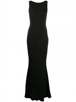 Вечернее платье с U-образным вырезом John Galliano Pre-Owned. Цвет: черный