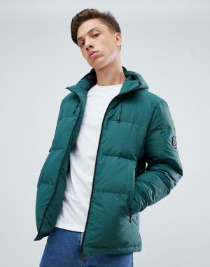 Сине-зеленая дутая куртка с синтетическим наполнителем Embleton Jack Wills. Цвет: зеленый