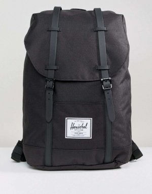 Черный рюкзак Retreat с прорезиненными ремнями Herschel Supply Co