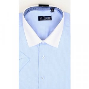 Рубашка , размер 46RU/S/170-178/39 ворот, голубой Maestro. Цвет: голубой