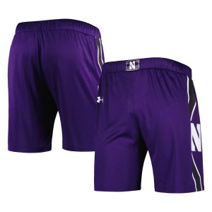 Мужские фиолетовые баскетбольные шорты с логотипом Northwestern Wildcats Under Armour