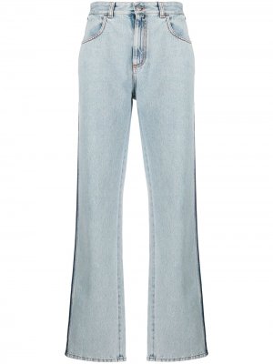 Прямые джинсы с лампасами Alexander McQueen. Цвет: синий