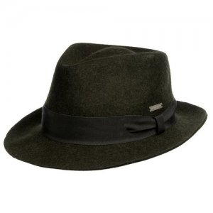 Шляпа , размер 57, зеленый Seeberger
