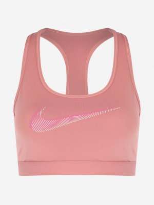 Спортивный топ бра Dri-Fit, Розовый Nike. Цвет: розовый