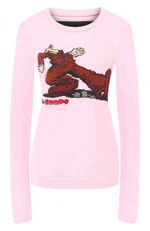 Пуловер из вискозы Marc Jacobs. Цвет: светло-розовый