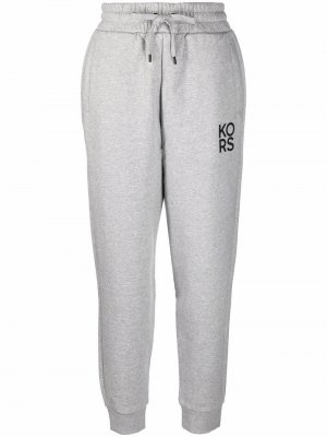 Спортивные брюки с кулиской и логотипом Michael Kors. Цвет: серый