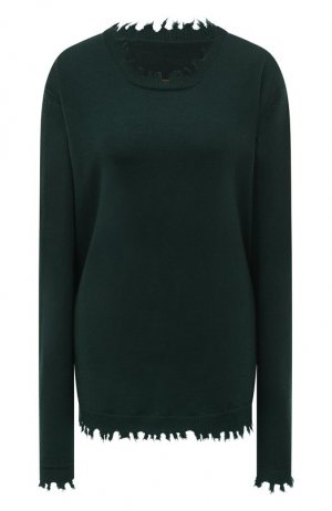 Кашемировый пуловер Uma Wang. Цвет: зелёный