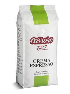 Crema Espresso 1 кг кофе в зернах CARRARO. Цвет: коричневый