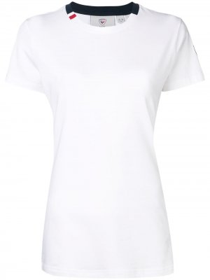 Полосатая футболка с круглым вырезом Rossignol. Цвет: белый