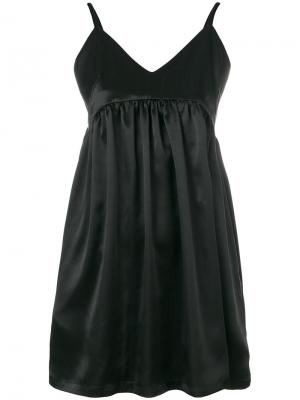 Платье-комбинация Lauren Maison Kitsuné. Цвет: чёрный