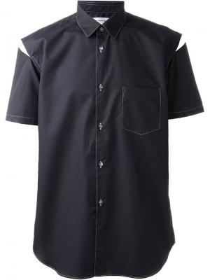 Рубашка с короткими рукавами Comme Des Garçons Shirt. Цвет: чёрный