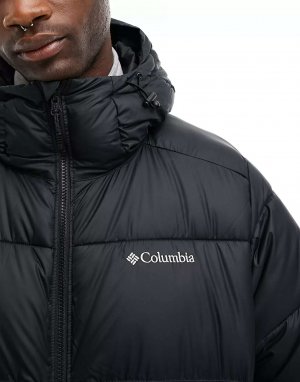 Черное пальто с капюшоном Pike Lake II Omni-HEAT Columbia. Цвет: черный
