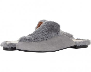 Лоферы Comb, цвет Light Grey Suede/Faux Fur French Sole